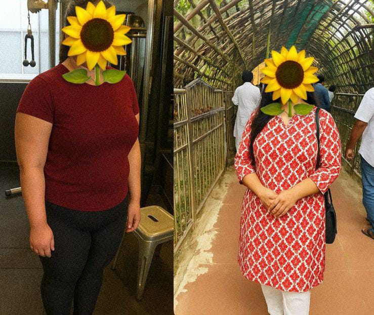 Before and after transformation